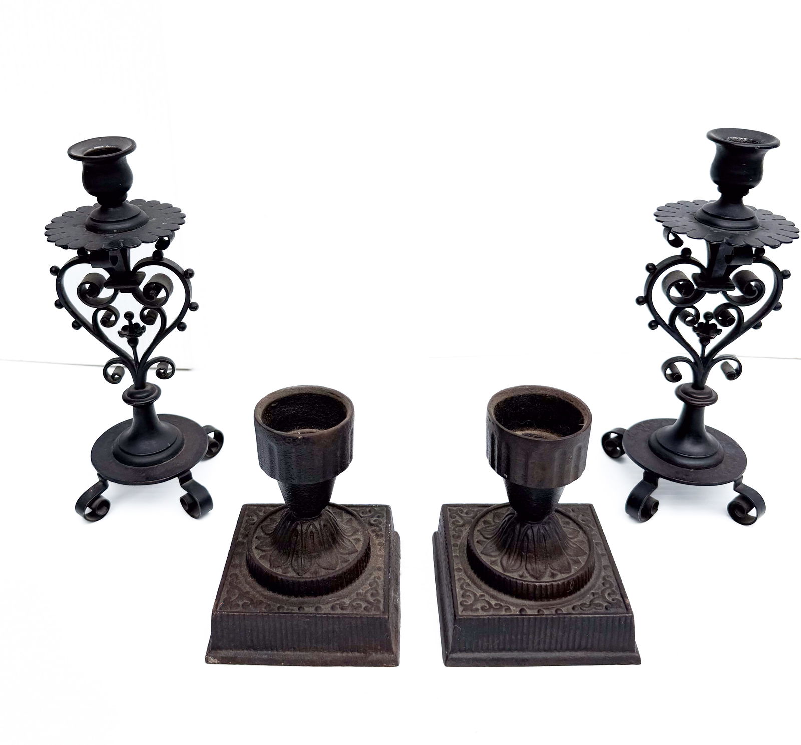 (2) PAIRS OF CANDLEHOLDERS (1 of 5)