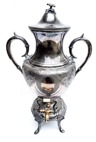 SILVERPLATE SAMOVAR OR COFFEE URN