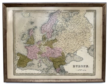 19TH C. MAP OF EUROPE