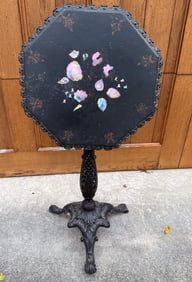 CAST IRON TILT-TOP TABLE
