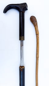 SWORD CANE AND WALKING STICK