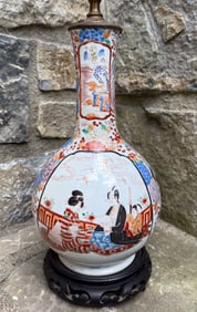 JAPANESE PORCELAIN VASE LAMP
