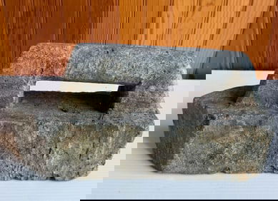CARVED STONE PRESSING IRON
