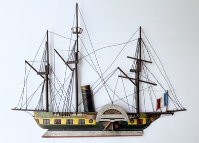 METAL SHIP'S MODEL THE "GALATEE"