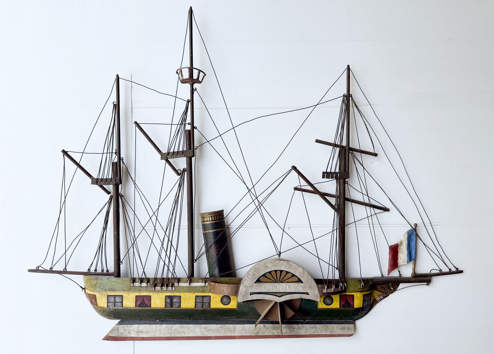 METAL SHIP'S MODEL THE "GALATEE" (1 of 7)