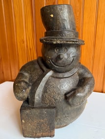 PAPIER-MACHE SNOWMAN MOLD
