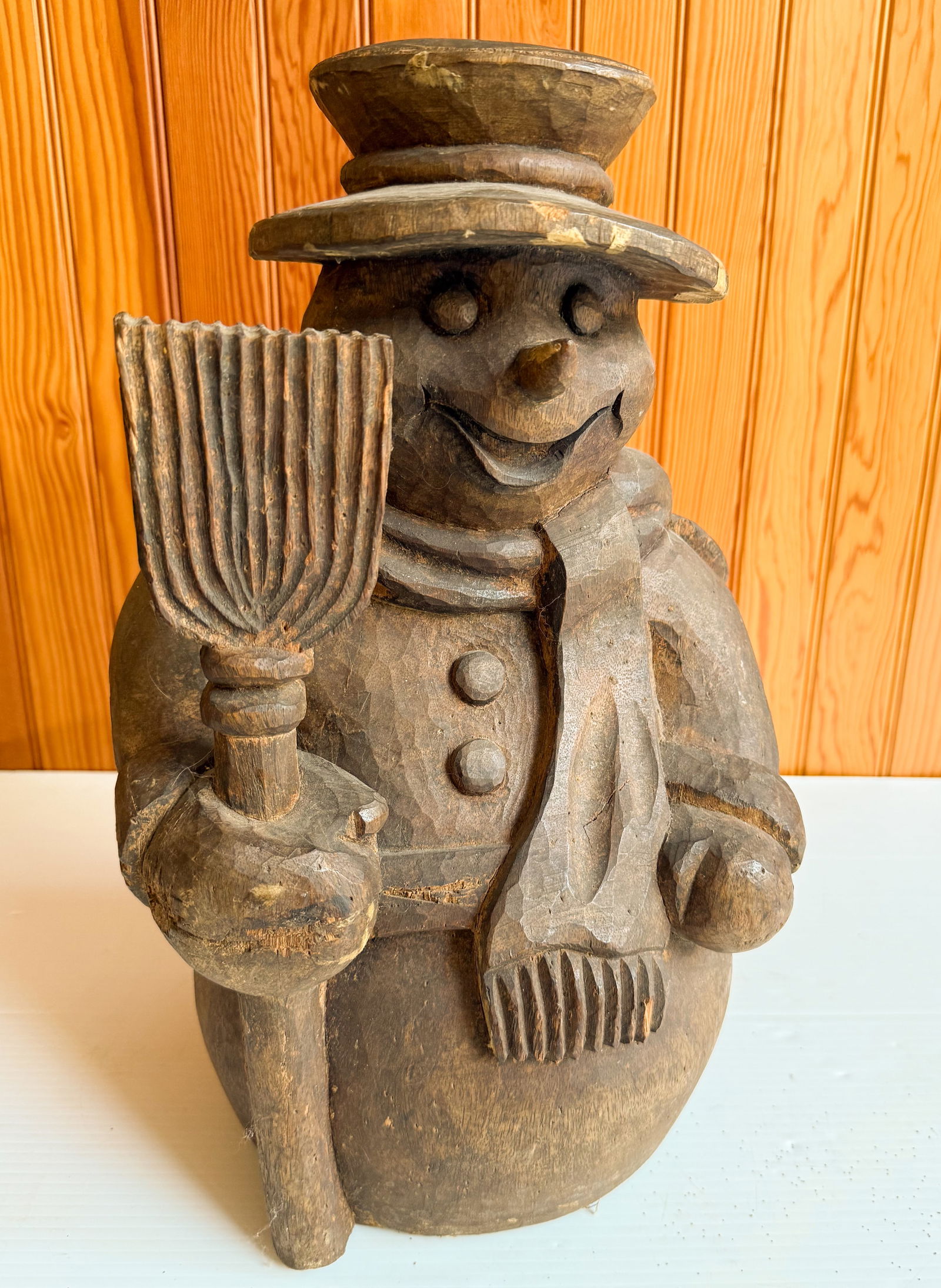 PAPIER-MACHE SNOWMAN MOLD (1 of 5)