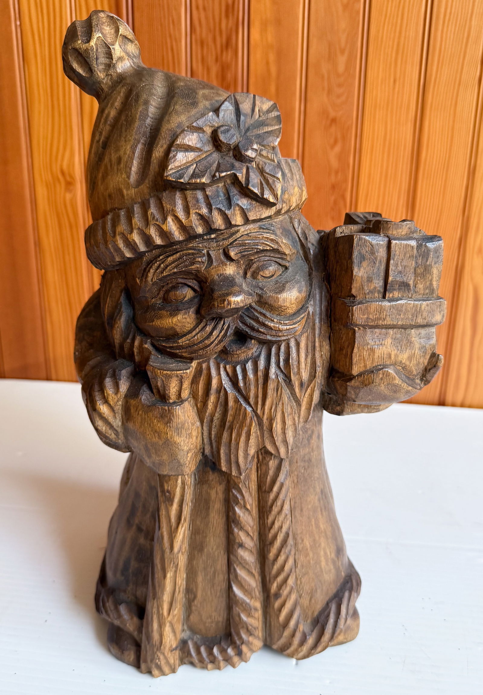 PAPIER-MACHE SANTA CLAUS MOLD, BELSNICKEL (1 of 5)