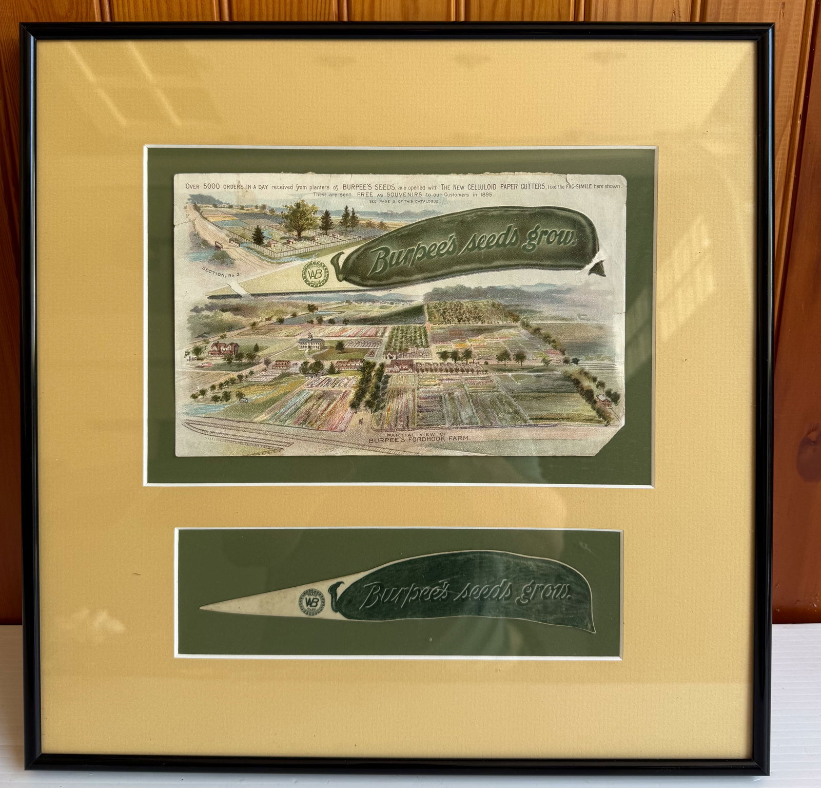 FRAMED BURPEE'S SEED ADVERTISER (1 of 2)