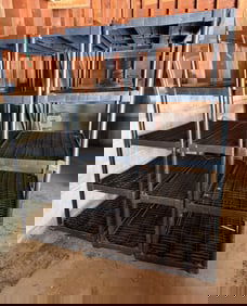 (3) SETS OF PLASTIC SHELVING