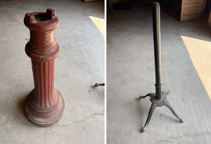 (2) CAST IRON BASES