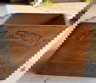 WHISKEY ADVERTISING CRATE