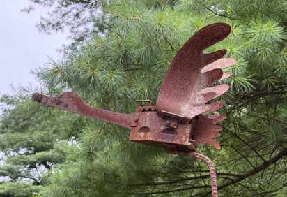 FOLK ART IRON GOOSE