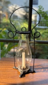 CAST IRON / WIRE LANTERN