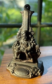 LARGE CAST IRON MATCH HOLDER