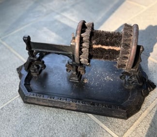 19TH C. CAST IRON BOOT SCRAPER / CLEANER