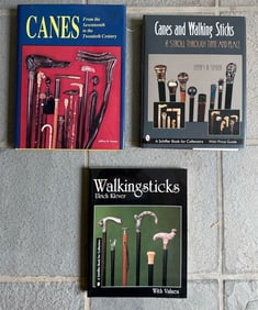 (4) REFERENCE BOOKS ON CANES AND WALKING STICKS