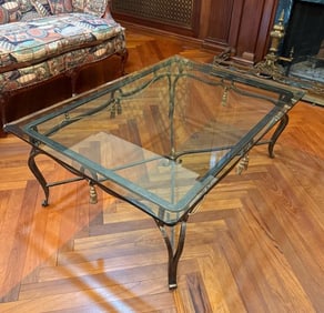 HOLLYWOOD REGENCY STYLE COFFEE TABLE