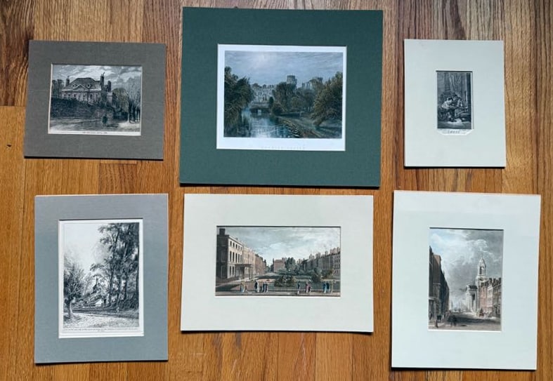 LOT OF ANTIQUE ENGRAVINGS (1 of 8)