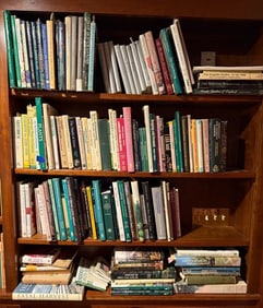 (4) SHELVES OF GARDENING BOOKS