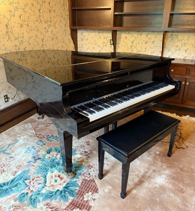 YOUNG CHANG G185 GRAND PIANO W/ BENCH: # G27887 (1987). 67" X 59 1/2". PLEASE READ CAREFULLY - THIS IS AN ONLINE ONSITE ONLY AUCTION - Terms for Purchasing and Shipping of Auction Items. Please read carefully before bidding. Hartzell’s A
