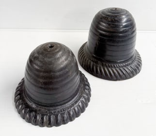 (2) CAST IRON COUNTERTOP STRING HOLDERS
