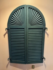 (2) PAIRS OF PAINTED SHUTTERS