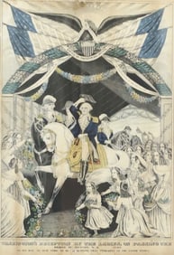 N. CURRIER PRINT "BATTLE OF TRENTON"