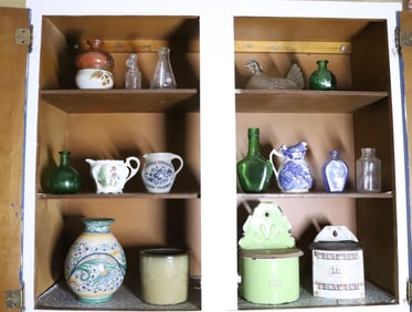 LOT OF GLASS, PORCELAIN AND MORE