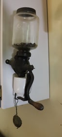 VINTAGE WALL MOUNT COFFEE GRINDER