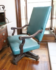 LARGE ANTIQUE DESK CHAIR