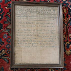 19TH C. SCHOOL GIRL SAMPLER