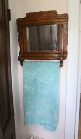 OAK TOWEL RACK / MIRROR