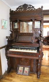 VICTORIAN PUMP ORGAN, WASHINGTON, NJ