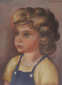 PORTRAIT OF A CHILD, OIL ON CANVAS