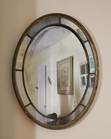 ANTIQUE OVAL MIRROR