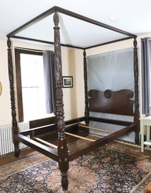 ANTIQUE FOUR POSTER BED