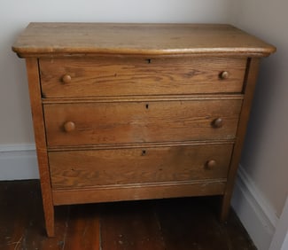 ANTIQUE THREE-DRAWER DRESSER