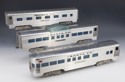 (3) AMERICAN MODEL TOYS PASSENGER TRAIN CARS