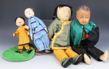 LOT OF ASIAN-STYLE DOLLS