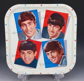 VINTAGE "BEATLES" TIN TRAY