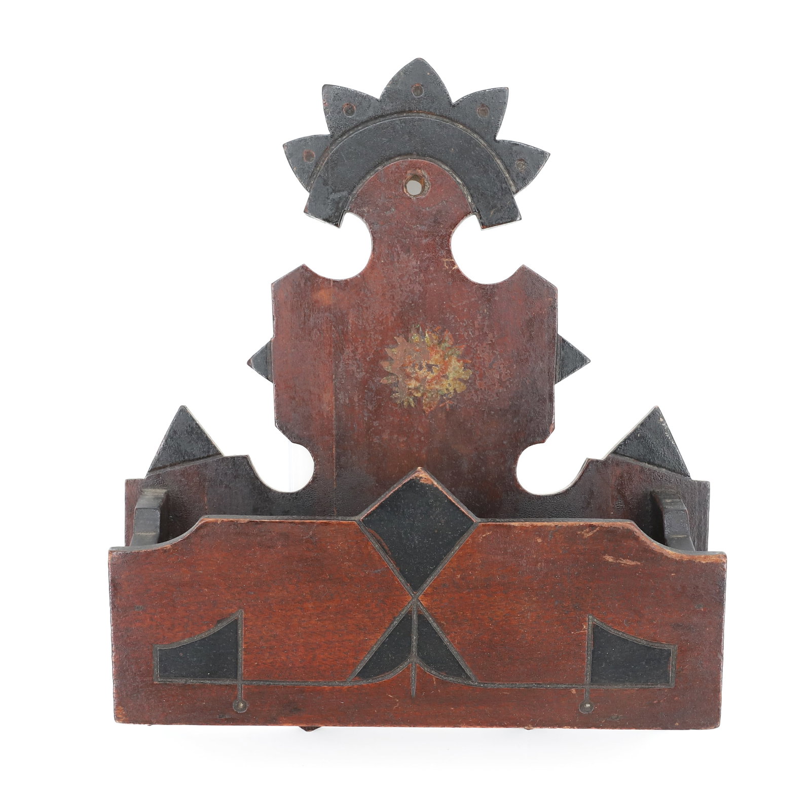 VICTORIAN EASTLAKE WALL BOX: VICTORIAN ERA WALL BOX / COMB CASE. 10 1/2" X 9 1/2". PLEASE READ CAREFULLY - Terms for Purchasing and Shipping of Auction Items. Please read carefully before bidding. Hartzell?s Auction Gallery. Hart