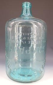 GLASS ADVERTISING JUG