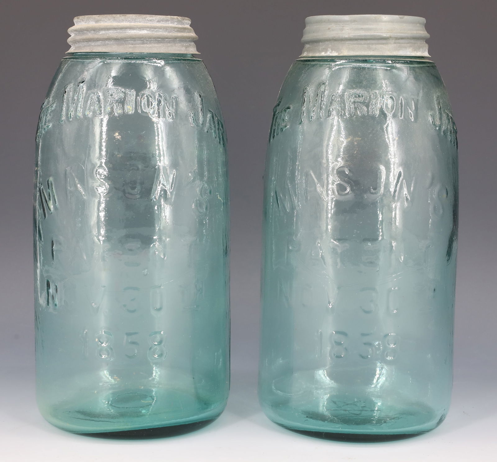 (2) "THE MARION JAR" MASON'S FRUIT JARS (1 of 4)