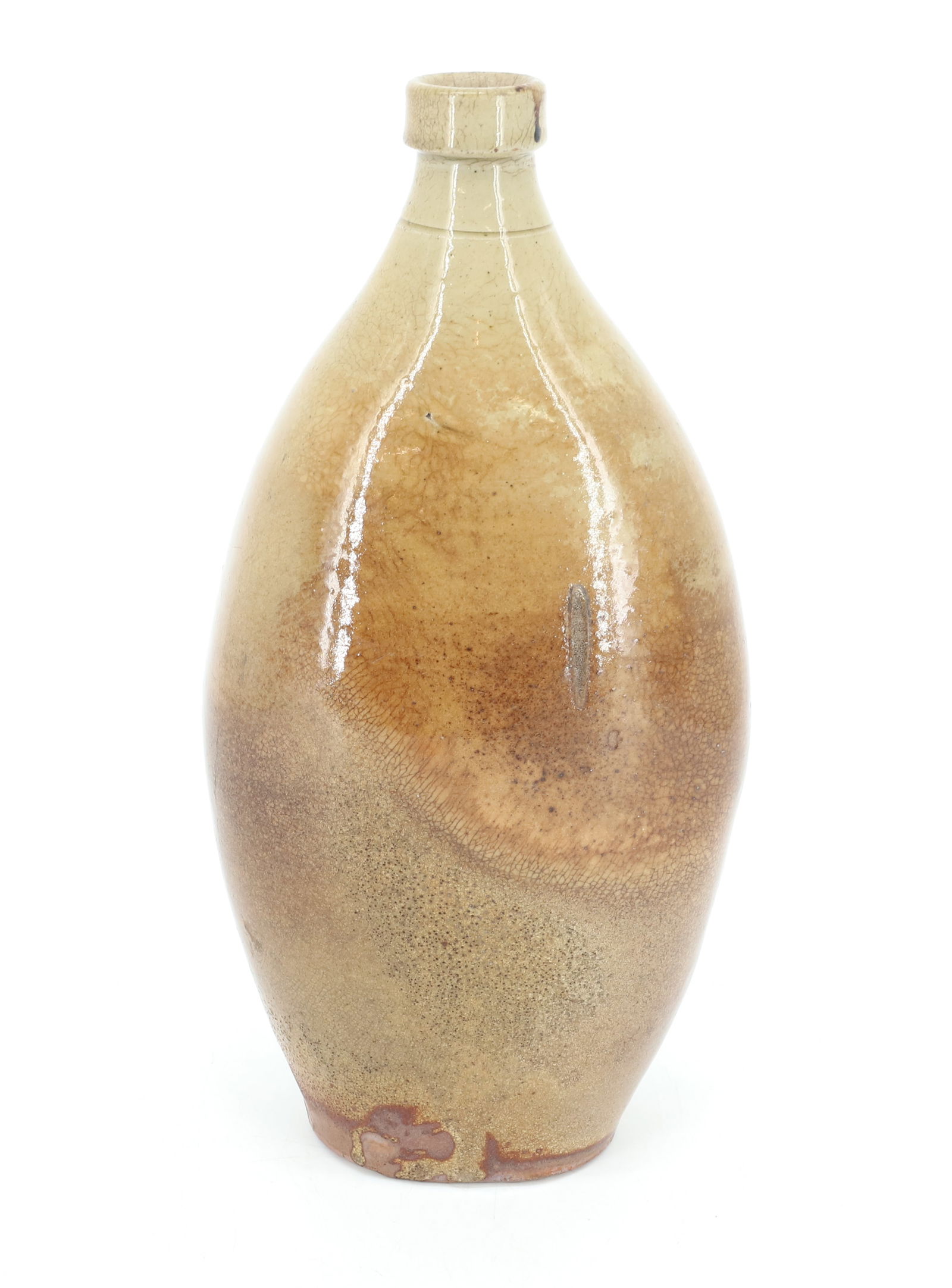 LARGE STONEWARE FLASK, BOTTLE (1 of 6)