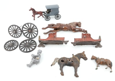 LOT OF CAST IRON TOYS
