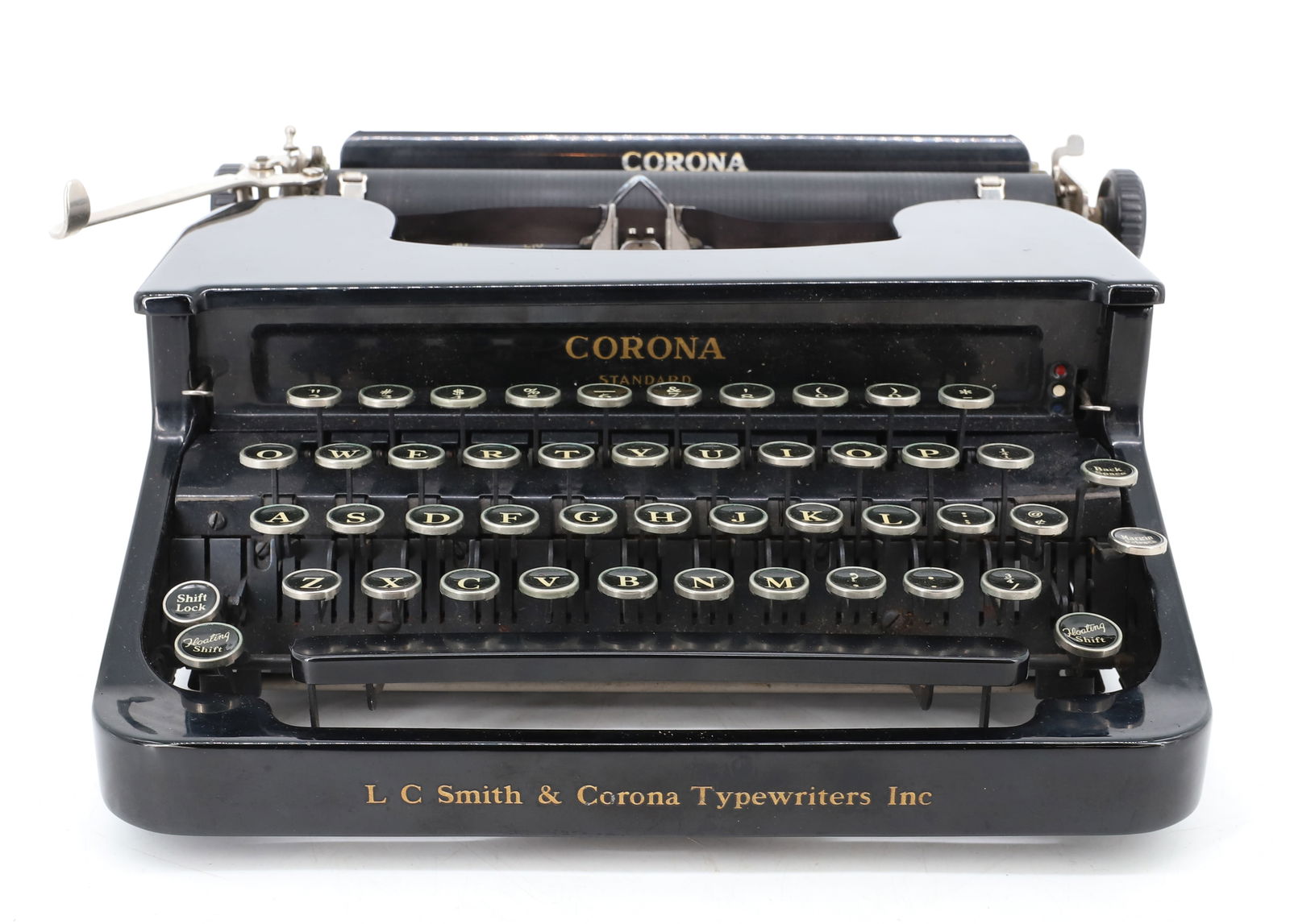 ANTIQUE CORONA STANDARD TYPEWRITER (1 of 9)
