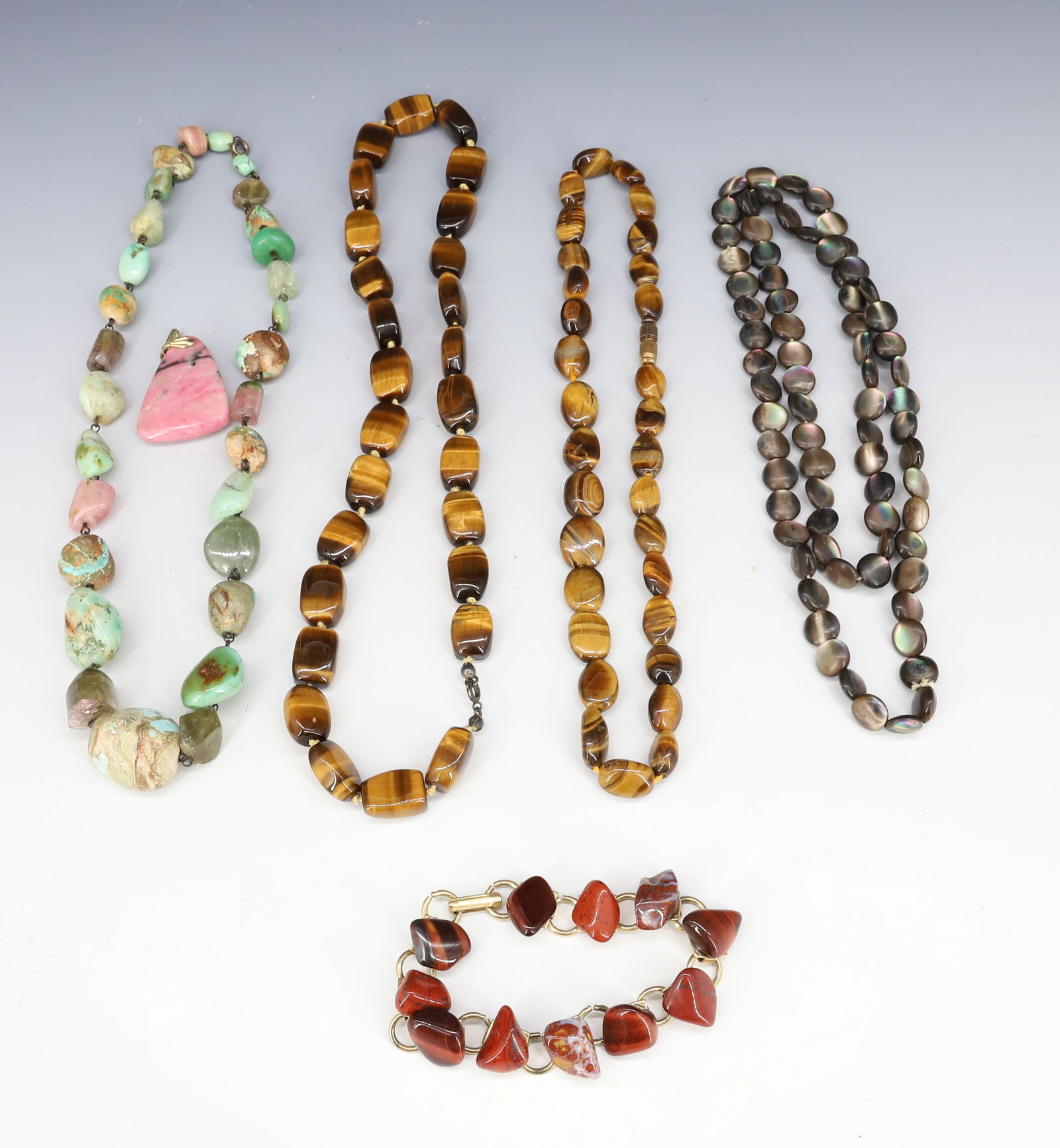 VINTAGE STONE BEAD STRANDS (1 of 4)