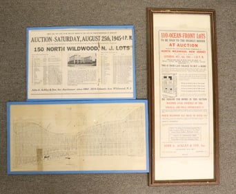 LOT OF NORTH WILDWOOD, NJ AUCTION BROADSIDES