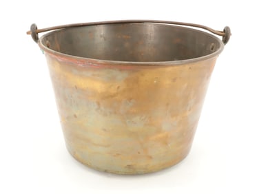 19TH C. BRASS BUCKET